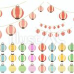 ちょうちんの飾り罫